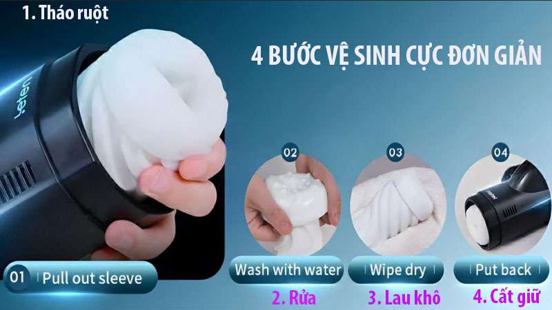 Vệ sinh âm đạo giả thụt rung leten bermuda